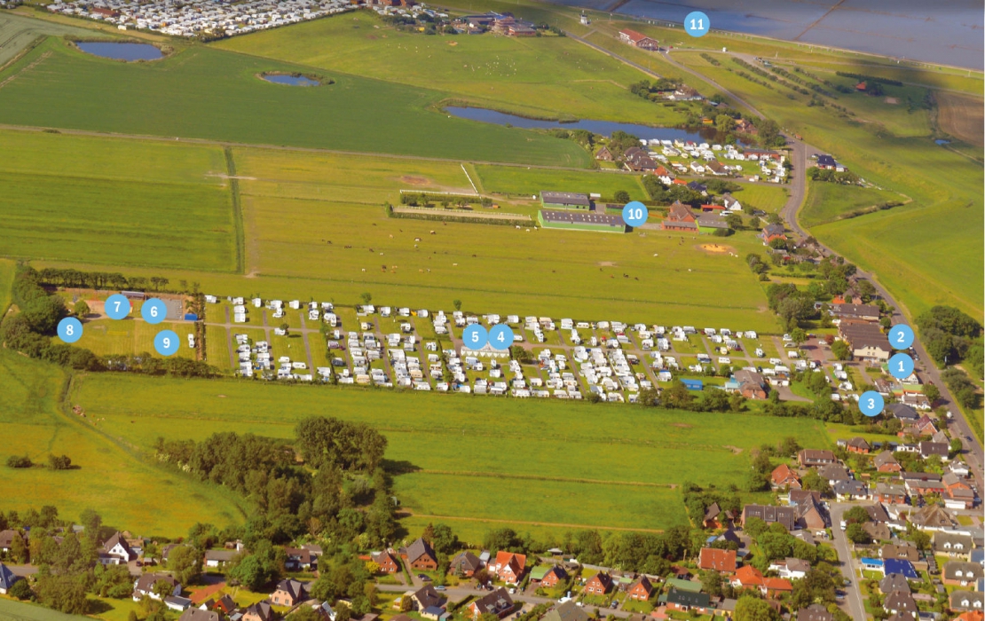 Platzübersicht Nordseecamping
